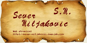Sever Miljaković vizit kartica